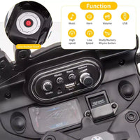 Moto pour enfants, moto électrique BMW 12V 7Ah sous licence, voiture pour enfants avec différentes vitesses, vitesse haute/basse, phares à LED, suspension à ressort, musique