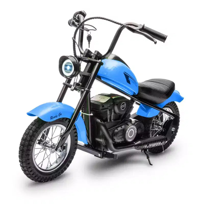 Moto de cross électrique 24V pour enfants - Moto tout-terrain de 22 km/h pour 6-12 ans, moteur puissant 250W, autonomie de 60 min, suspension hydraulique, max 61 kg