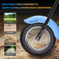 Moto de cross électrique 24V pour enfants - Moto tout-terrain de 22 km/h pour 6-12 ans, moteur puissant 250W, autonomie de 60 min, suspension hydraulique, max 61 kg