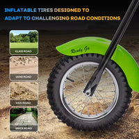 Moto de cross électrique 24V pour enfants - Moto tout-terrain de 22 km/h pour 6-12 ans, moteur puissant 250W, autonomie de 60 min, suspension hydraulique, max 61 kg