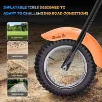 Moto de cross électrique 24V pour enfants - Moto tout-terrain de 22 km/h pour 6-12 ans, moteur puissant 250W, autonomie de 60 min, suspension hydraulique, max 61 kg