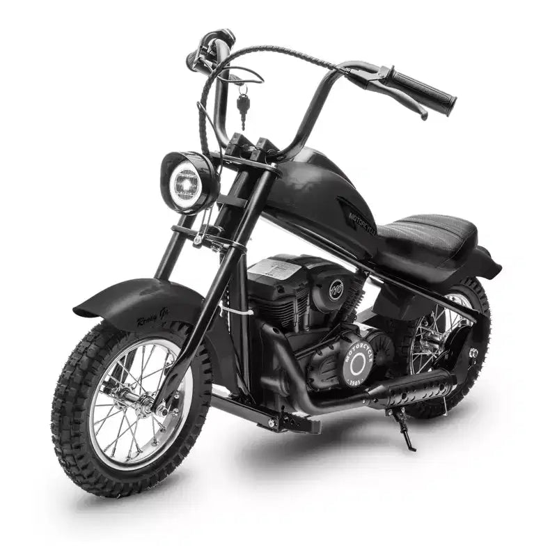 Moto de cross électrique 24V pour enfants - Moto tout-terrain de 22 km/h pour 6-12 ans, moteur puissant 250W, autonomie de 60 min, suspension hydraulique, max 61 kg