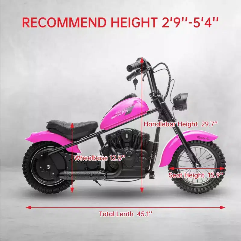 Moto de cross électrique 24V pour enfants - Moto tout-terrain de 22 km/h pour 6-12 ans, moteur puissant 250W, autonomie de 60 min, suspension hydraulique, max 61 kg