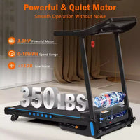 Tapis de course pliable Whisen Home avec plateforme rembourrée