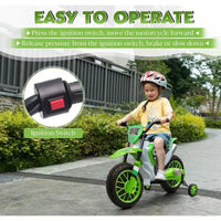 Sandinrayli Moto Électrique pour Enfants 12V Moto Cross Voiture Électrique Batterie Motocross Tout-Terrain