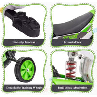 Sandinrayli Moto Électrique pour Enfants 12V Moto Cross Voiture Électrique Batterie Motocross Tout-Terrain