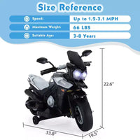 Sandinrayli Moto électrique 12V à enfourcher pour enfants, moto à batterie tout-terrain motos cross