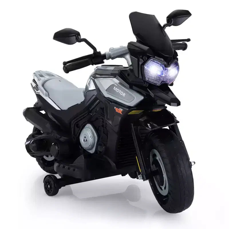 Sandinrayli Moto électrique 12V à enfourcher pour enfants, moto à batterie tout-terrain motos cross