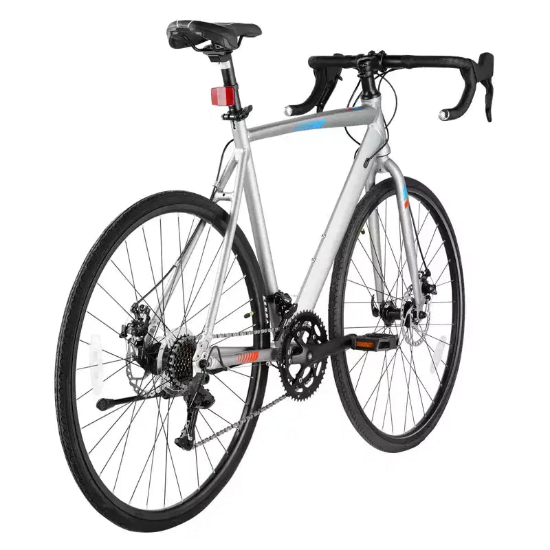 Vélo de route VEVOR, roues de 700C, vélo de course, vélo de route urbain L-TWOO 14 vitesses avec cadre léger en alliage d'aluminium, gris