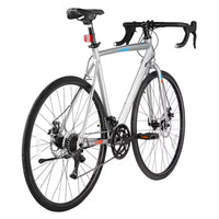 Vélo de route VEVOR, roues de 700C, vélo de course, vélo de route urbain L-TWOO 14 vitesses avec cadre léger en alliage d'aluminium, gris
