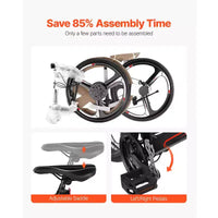 Vélo de route VEVOR, Roues 700C, Vélo de course, Système de transmission SHIMANO 21 vitesses, Vélo de route de ville avec cadre en acier au carbone, Noir