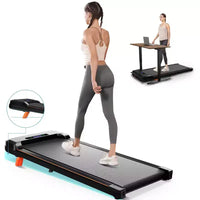 Tapis Roulant Pliable KERDOM, Tapis de Marche Sous Bureau, Tapis de Course pour Bureau à Domicile, Tapis Roulant Silencieux 2 en 1 pour la Marche et le Jogging