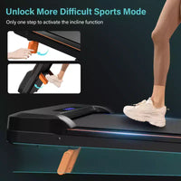Tapis Roulant Pliable KERDOM, Tapis de Marche Sous Bureau, Tapis de Course pour Bureau à Domicile, Tapis Roulant Silencieux 2 en 1 pour la Marche et le Jogging