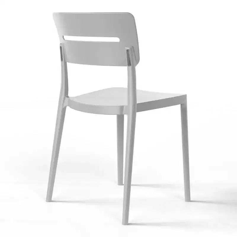 WestinTrends Playa Ensemble de bistrot 3 pièces en résine pour extérieur avec chaises de salle à manger de terrasse empilables