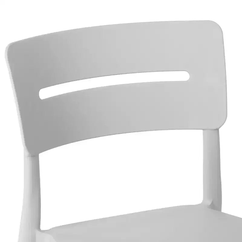 WestinTrends Playa Ensemble de bistrot 3 pièces en résine pour extérieur avec chaises de salle à manger de terrasse empilables