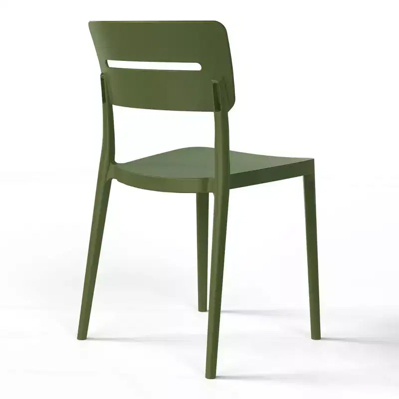 WestinTrends Playa Ensemble de bistrot 3 pièces en résine pour extérieur avec chaises de salle à manger de terrasse empilables