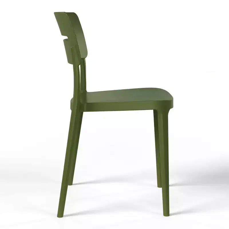 WestinTrends Playa Ensemble de bistrot 3 pièces en résine pour extérieur avec chaises de salle à manger de terrasse empilables