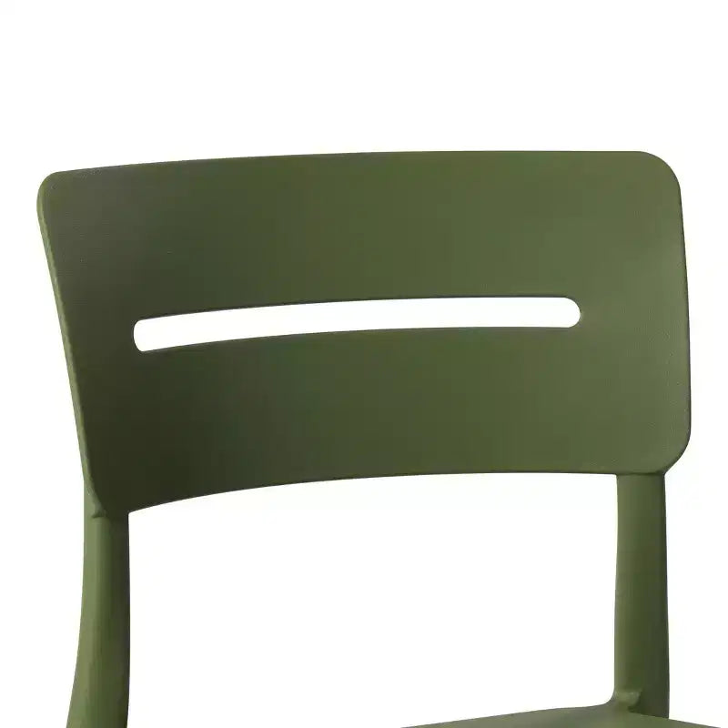 WestinTrends Playa Ensemble de bistrot 3 pièces en résine pour extérieur avec chaises de salle à manger de terrasse empilables