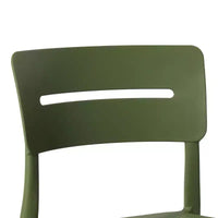 WestinTrends Playa Ensemble de bistrot 3 pièces en résine pour extérieur avec chaises de salle à manger de terrasse empilables