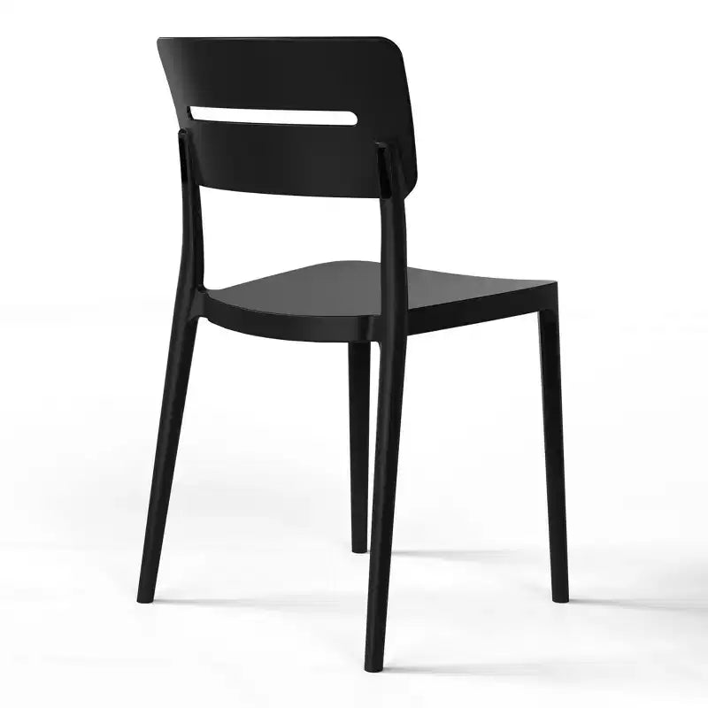 WestinTrends Playa Ensemble de bistrot 3 pièces en résine pour extérieur avec chaises de salle à manger de terrasse empilables