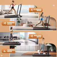 Tapis de course KRISRATE avec inclinaison, écran tactile et montre de commande à distance pour la maison, tapis de marche pliable avec barre de maintien, tapis de course sous le bureau 3,5 CV 12 km/h