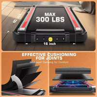 Tapis de course KRISRATE avec inclinaison, écran tactile et montre de commande à distance pour la maison, tapis de marche pliable avec barre de maintien, tapis de course sous le bureau 3,5 CV 12 km/h
