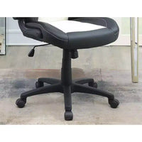 Chaise de bureau Okak réglable en hauteur, chaise de bureau rembourrée avec roulettes, chaise de jeu confortable pour le bureau, le studio, la salle de jeux