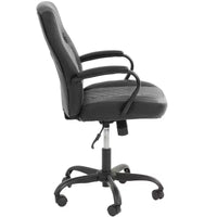 Chaise de jeu Okak avec accoudoirs, chaise croisée avec roulettes, chaise d'ordinateur rembourrée pour étude, bureau, salle de jeux