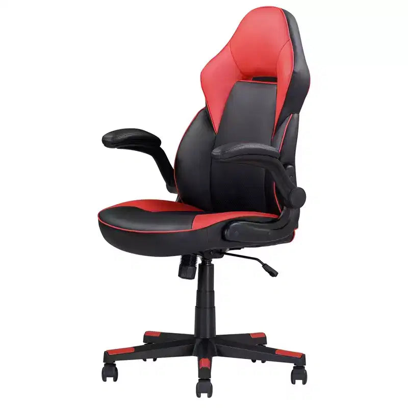 Okak Chaise de jeu ergonomique à accoudoirs réglables, chaises de bureau avec pivot à 360 degrés et contrôle d'inclinaison, chaise criss-cross pour salle de jeu, études, noir