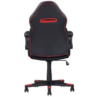 Okak Chaise de jeu ergonomique à accoudoirs réglables, chaises de bureau avec pivot à 360 degrés et contrôle d'inclinaison, chaise criss-cross pour salle de jeu, études, noir