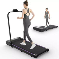 NAYSAYE Tapis de course portable, entraîneur d'exercice, machine de marche et de jogging pour la maison et le bureau, noir, 43.5*19.5*3.5