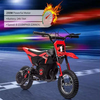 Moto tout-terrain électrique Acekool pour enfants, vitesse rapide, siège en cuir confortable, jouet d'extérieur, pneus gonflables