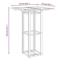 vidaXL Ensemble bistrot d'extérieur Table et chaises de bistrot Bois d'acacia massif