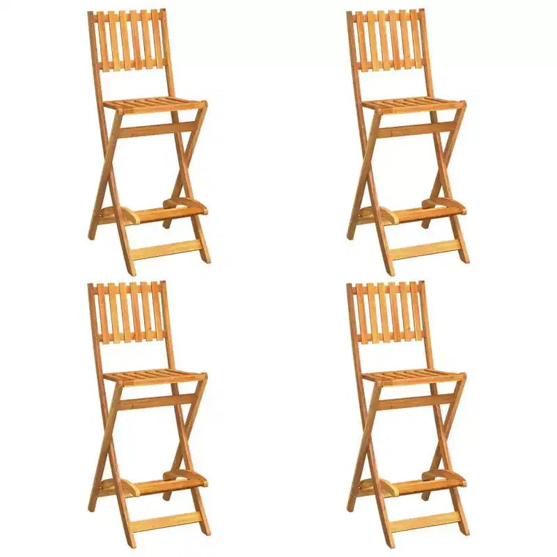 vidaXL Ensemble bistrot d'extérieur Table et chaises de bistrot Bois d'acacia massif
