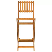 vidaXL Ensemble bistrot d'extérieur Table et chaises de bistrot Bois d'acacia massif
