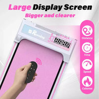 Tapis de Marche Redliro avec Inclinaison, Tapis Roulant Portable sous Bureau pour Bureau à Domicile, Tapis de Marche Compact avec Écran LED Intelligent, Noir