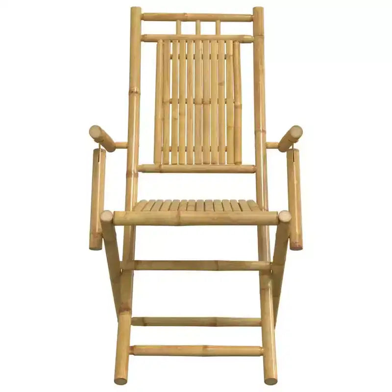 vidaXL Ensemble de bistro Bambou naturel 2 places Ensemble de bistro pliable