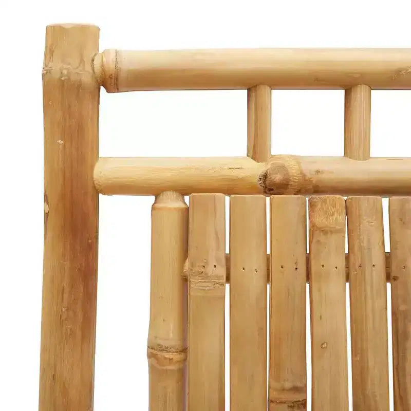 vidaXL Ensemble bistro en bambou naturel Moyen pliable