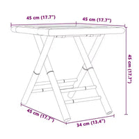 vidaXL Ensemble bistro 3 pièces en bambou naturel pliable