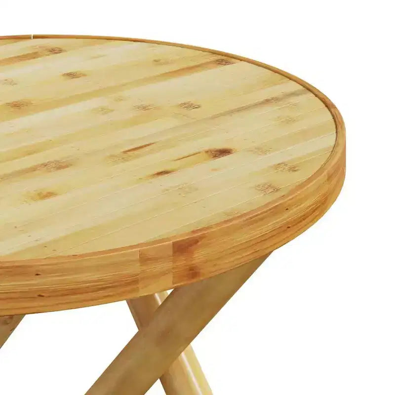 vidaXL Ensemble bistro en bambou naturel compact pliable