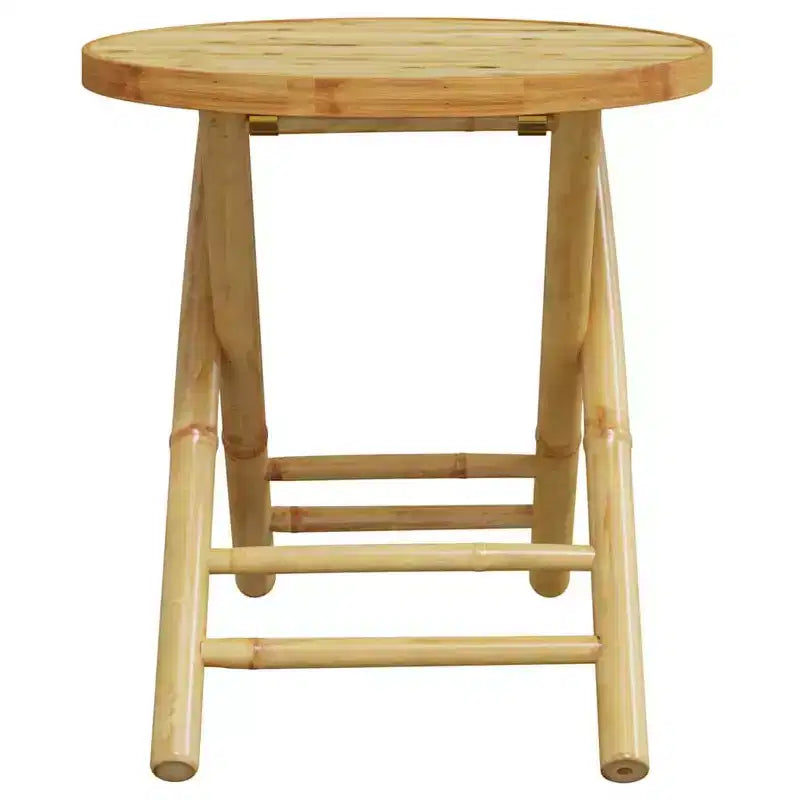 vidaXL Ensemble bistro en bambou naturel compact pliable