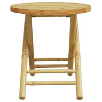 vidaXL Ensemble bistro en bambou naturel compact pliable
