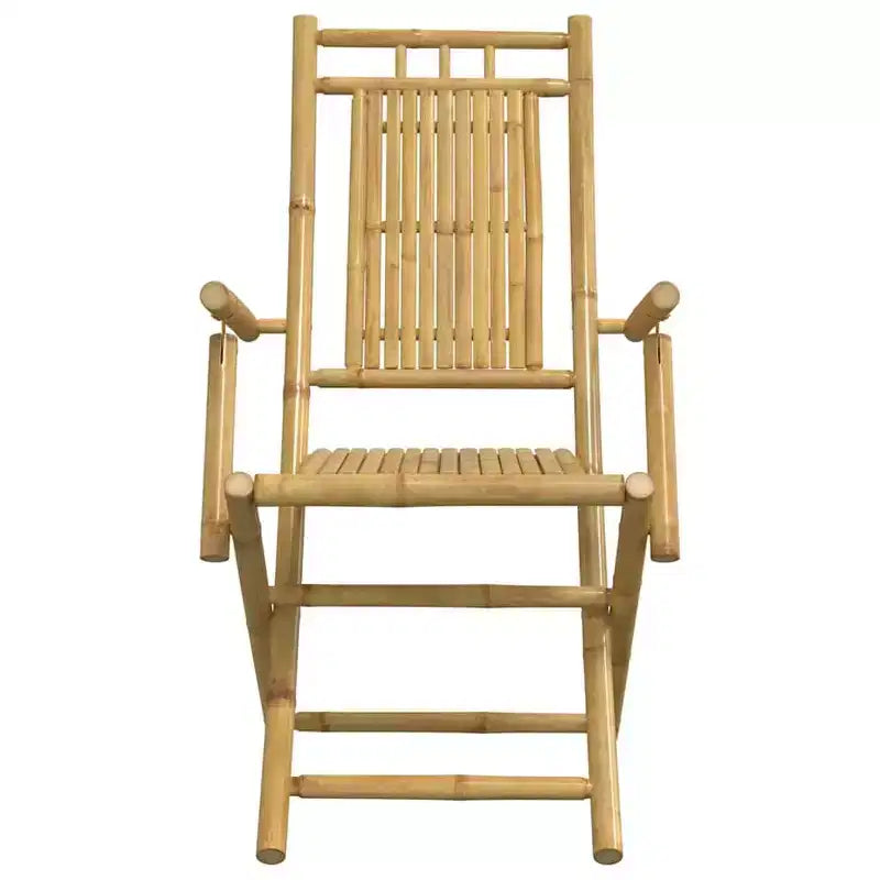 vidaXL Ensemble bistro en bambou naturel compact pliable