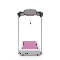 NAYSAYE Tapis roulant pliable 2.5HP machine de course et de marche pour la maison avec bande spacieuse pour l'exercice, Blanc et Rose, 47.64*24.8*45.67