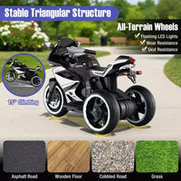 Costway Moto pour Enfants 6V, Moto Électrique avec Phares LED, Marine/Rose/Rouge/Noir