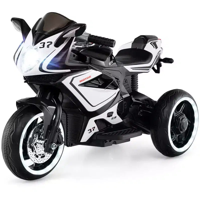 Costway Kids Ride on Motorcycle 6V Battery Powered Mini Electric Motorbike with LED Lights Navy/Pink/Red/Black