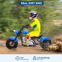 COZONY Moto électrique pour enfants 36V, moteur sans balais 350W, 26,5 km/h, avec roues stabilisatrices
