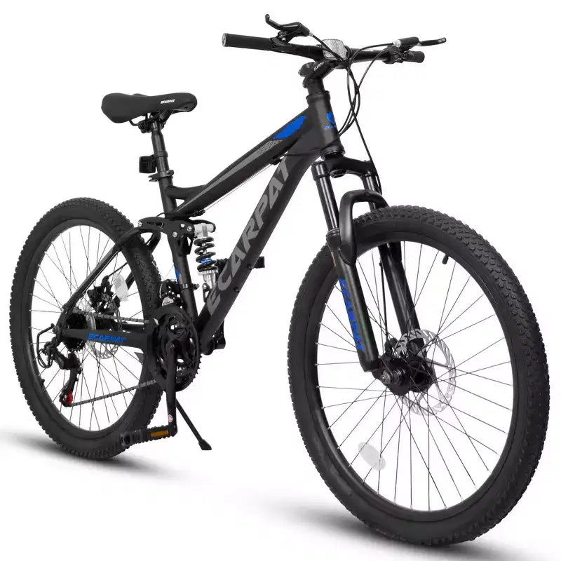 Whisen VTT pour adulte 26 avec suspension intégrale, vitesses 21, freins à disque