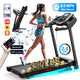 Tapis roulant pliable FYC 3,5 CV d'une capacité de 150 kg avec inclinaison, tapis roulant électrique portable pour la maison