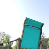 Ensemble de bistrot 3 pièces avec cadres en acier, table à plateau en verre trempé pour patio, jardin, pelouse